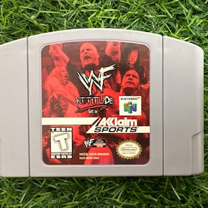 WWF Attitude  N64 Authentic Nintendo 64