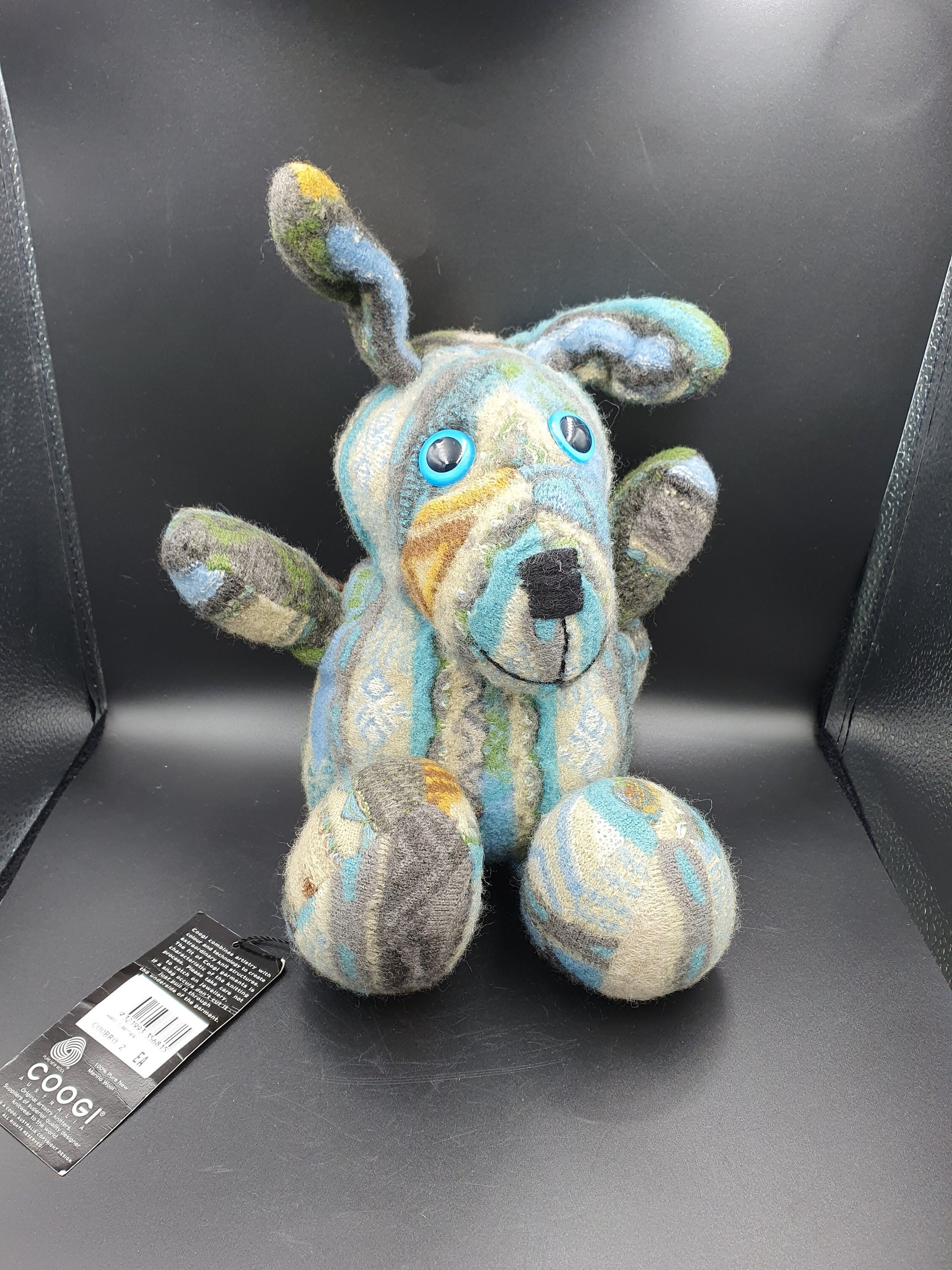 Vintage COOGI Australia Dingo Dog Stuffed Toy With Tags 90s