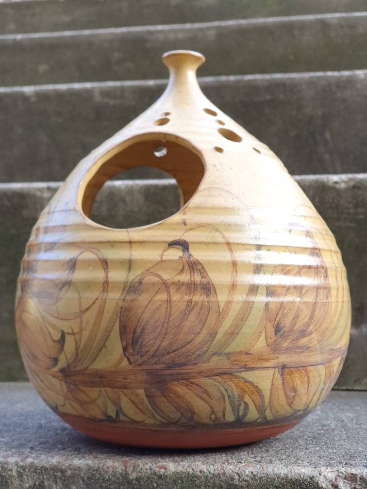 Different Alvingham Pottery Bird Feeder Planter 80s Etsy UK