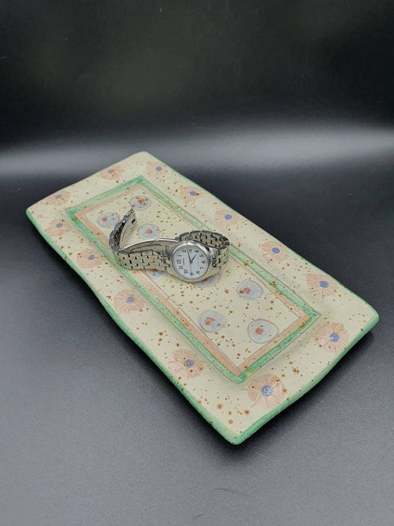 Pastel Ceramic Handmade Italian Dish Ring Holder