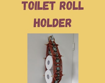 Macramé toiletrolhouder stapsgewijze afbeelding patroongids pdf