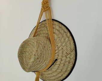 Macrame Single Hat Hanger Pattern in 7 easy steps | digital download pdf