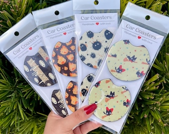 Inspired Car Coasters| Car Accessories | Cute studio car coasters | Kiki | jiji | car items