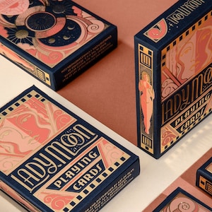 Cartes à jouer de luxe Lady Moon personnalisées - Poker et jeu de cartes à collectionner