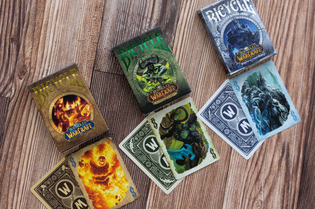 World of Warcraft Playing Cards Etsy