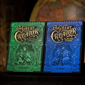 The Great Creator Playing Cards Blue Sky Edition - Etsy