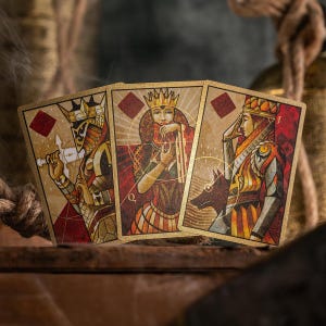 The House of the Rising Spade - Gilded Cartomancer Playing Cards - Black Luxury Playing Cards