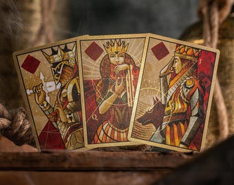 The House of the Rising Spade - Gilded Cartomancer Playing Cards - Black Luxury Playing Cards