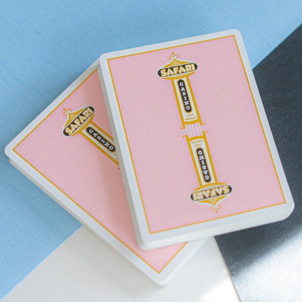 Pink Poker Playing Cards - Safari Casino Deck