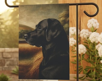 Black Lab Flag, Black Lab Profile, Labrador Retriever Gift, Mom Gift, House Banner, Labrador Yard Art, Dog Lover Gift, Black Labrador Flag