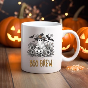 Ghost Mug, Spooky Season Halloween Coffee Mug, Gift For Halloween Lover, Cute Ghost Cup, Ceramic Ghost, Housewarming Party Gift For Her