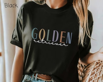 Golden Retriever T-Shirt, Geschenk für Golden Retriever Mama, Geschenk für Golden Retriever-Liebhaber, Golden Retriever T-Shirt für sie, goldenes T-Shirt