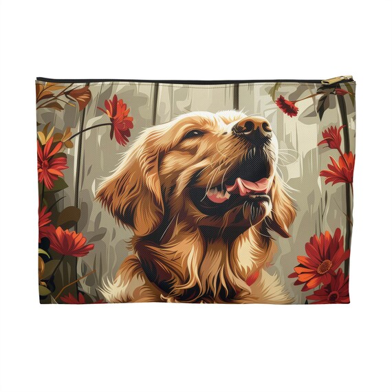 20cmポーチ ゴールデンレトリバー 20cmポーチ マチあり ゴールデン