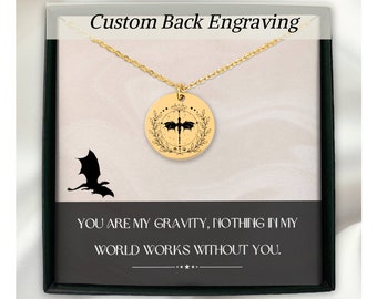 Collier Basgiath War Collage, Fourth Wing, Merch Iron Flame, Merch Fourth Wing, Collier dragon, Cadeaux pour les lecteurs, Amoureux des livres