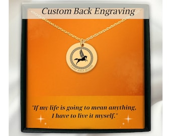 Camp Half Blood Necklace, Percy Jackson Necklace, Percy Jackson merch, Camp Half Blood Chronicles, pegasus necklace, heroes of Olympus
