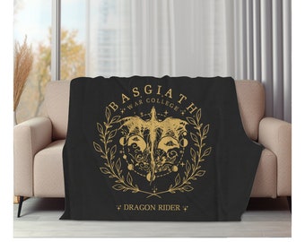 Fourth Wing Blanket, Basgiath War Collage, Basgiath War Collage Blanket, Fourth Wing merch, Bookish gifts, Xaden Riorson, Violet Sorrengail