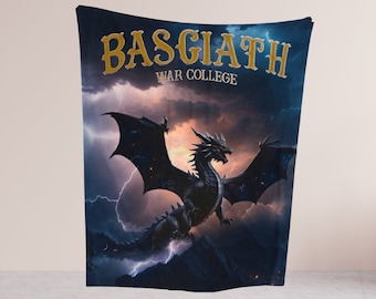 Fourth Wing Blanket, Basgiath War Collage Blanket, Iron Flame, Fourth Wing merch, Bookish gifts, Fantasy books blanket, Booklover blanket