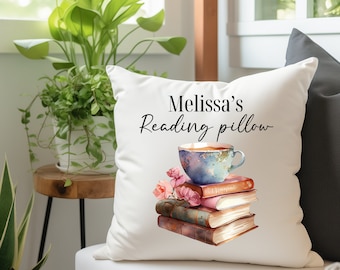 Almohada de libro, Funda de almohada de libro personalizada, Regalos para amantes de los libros, Regalos para lectores, Almohada de lectura, Regalos de lectura, regalo de ratón de biblioteca