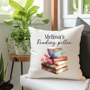 Book Pillow, Personalized Book pillow case, Gifts for book lovers, Gifts for readers, Reading pillow, Reading gifts, bookworm gift