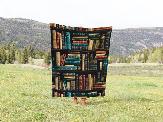 Book lover blanket, Book lover gift blanket, Vintage Books Blanket, gift for book lover, gift for reading lover, Bookworm, Plush Blanket