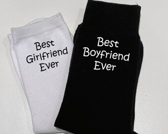 Best Ever Custom Made Socks | Valentine's Gift | Boyfriend | Girlfriend | Wife | Husband | Fiancé | Personalised Socks | Novelty Gifts