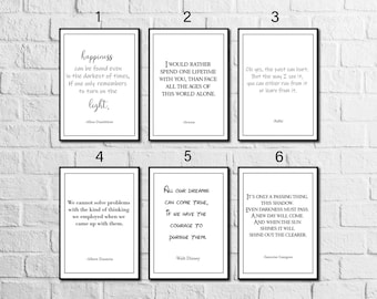 Film/TV Quotes Print | A3 & A4 | Digital Print | Wall Print | Home Decor | Famous Quotes | Harry Potter | LOTR | Disney