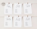 Wedding Seating Plan | Find Your Seat Cards | Wedding Table Plan | Wedding Table Cards | Guest List | Custom Minimalist Signs | Event Plan product logo