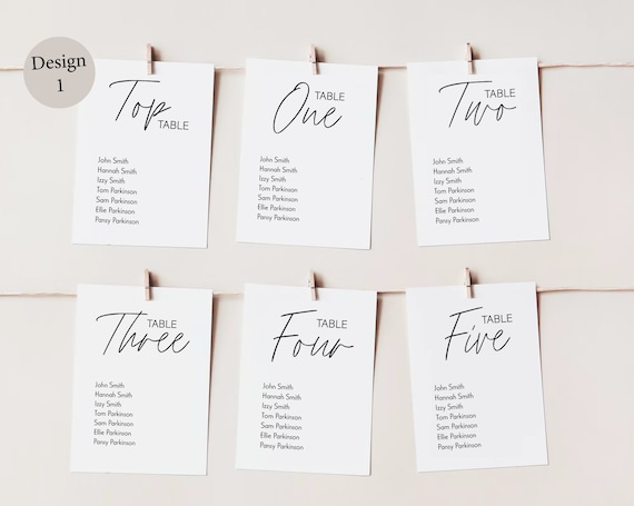 Wedding Seating Plan | Find Your Seat Cards | Wedding Table Plan | Wedding Table Cards | Guest List | Custom Minimalist Signs | Event Plan
