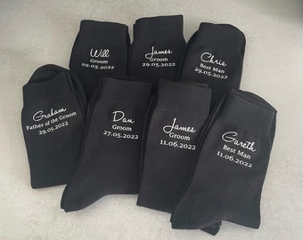 Personalised Wedding Socks | Wedding Day | Little Wedding Details | Any Roles Wedding Party Socks | Custom Socks | Groom | Best Man | Usher