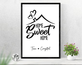 New Home Print | Personalised Housewarming Gift | Gifts for them | New Home Gift | Home Gifts | Gifts for home | Moving Gift | Valentine's