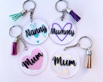 Personalised Keyring | Any Name | Mother's Day | Valentine's Gift | Keychain | Gift | Birthday | Token Gift | Novelty Gift | Stocking filler