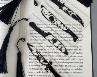 Acrylic Horror Halloween Bookmark | Book Lover Gift | Birthday Gift | Stocking Filler | Reading Gift | Bookmark With Tassel | Scream Chucky