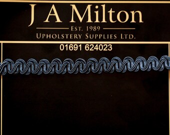Scroll Braid approx. 15mm wide col Dark Cornflower Blue