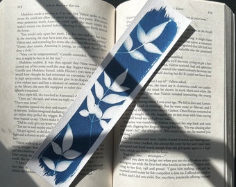 Nature Bookmark - Cyanotype