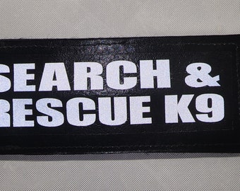 K9 Vest Patch - Search & Rescue 4"x6" (2)