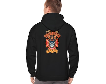 Sudadera con capucha de calavera de bombero, sudadera personalizada del departamento de bomberos, jersey personalizado contra incendios y rescate, idea de regalo para bomberos, bombero voluntario