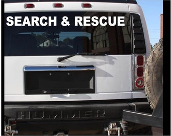 Search & Rescue Vinyl Decal 6" x 30"