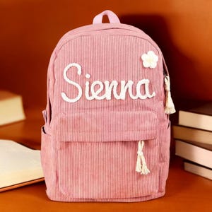 Sac à dos brodé à la main pour tout-petit, Sac à dos pour enfants d'âge préscolaire, Sac à dos monogramme, Rentrée scolaire, Sac à dos pour enfants, Cartable pour enfants, Sac à dos pour filles et garçons