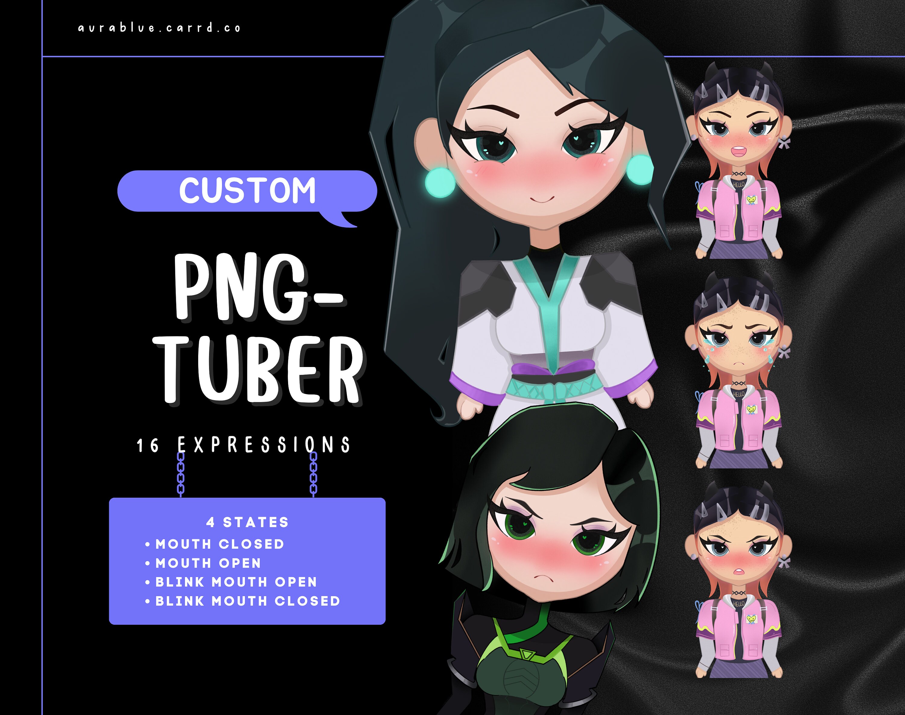 Custom PNG-Tuber / Character Commissions/ Live2d Avatar Commission /READ DESCRIPTION/ Digital File