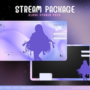 Simple V-tuber Streaming Clove Overlay - Stream Bundle - Twitch - Overlay - Valorant Agent- Anime- Green - PNGtuber