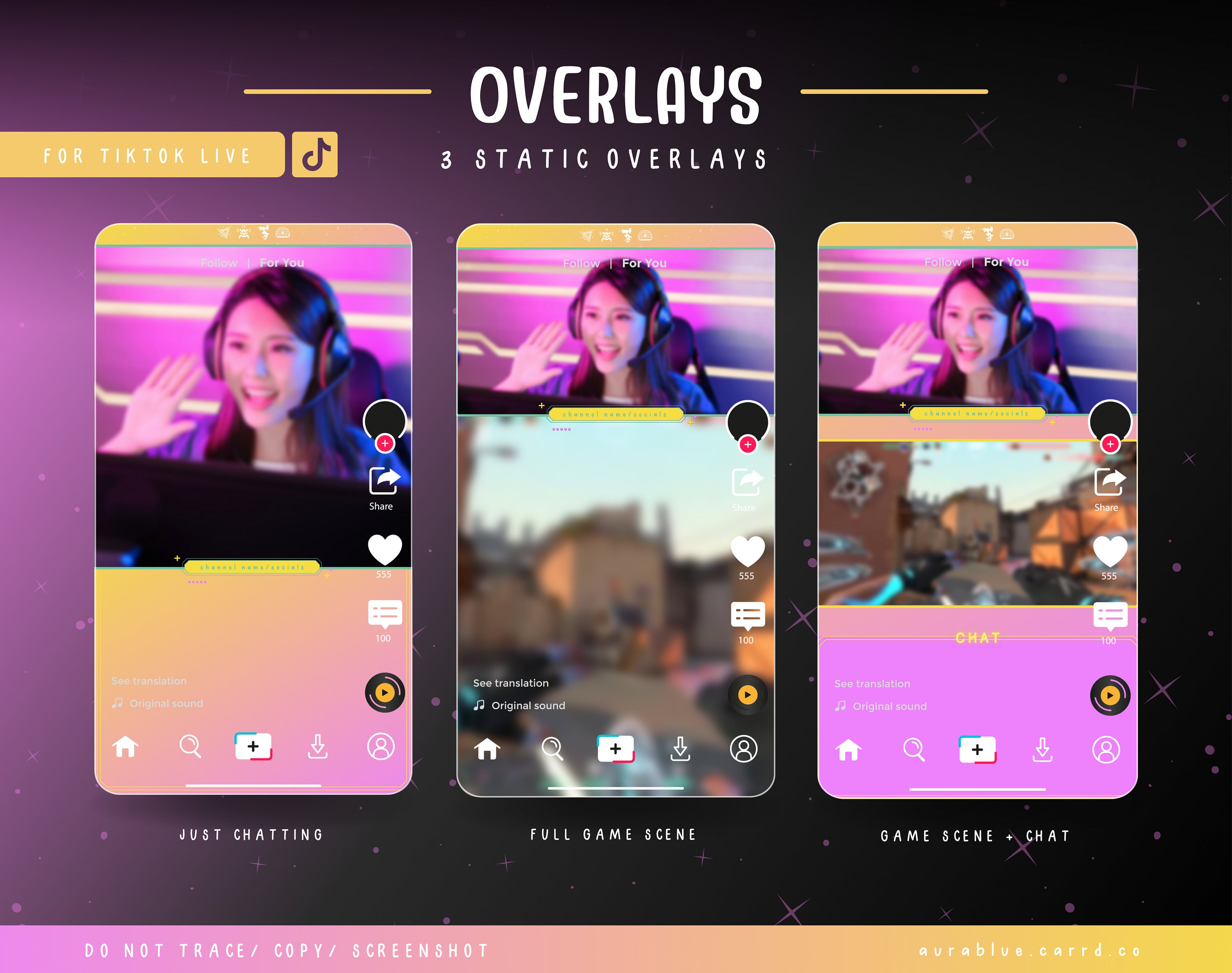 Killjoy Tiktok Streaming Overlays- Stream Bundle - Tiktoklive- Animated