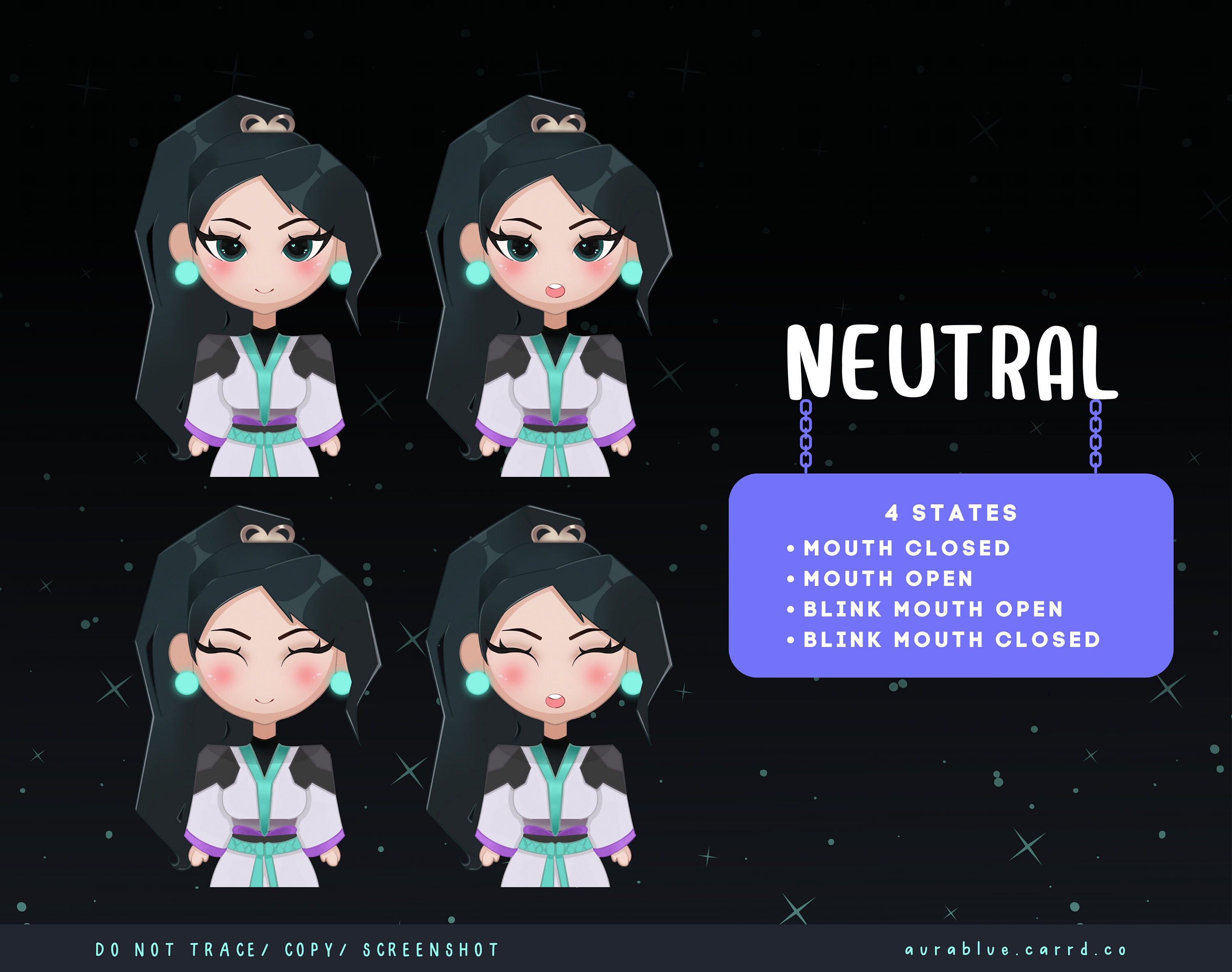 Sage Pngtuber Model / Valorant Chibi Agent 16 Expressions 4 Emotions ...