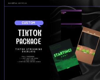 Custom TikTok Bundle- Overlay Commissions/ READ DESCRIPTION/ Digital File ONLY