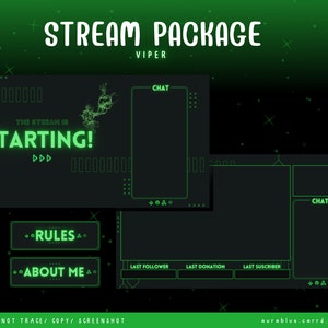 Viper Streaming Overlay - Streambundel - Twitch - Overlay - Schattig - Valorant