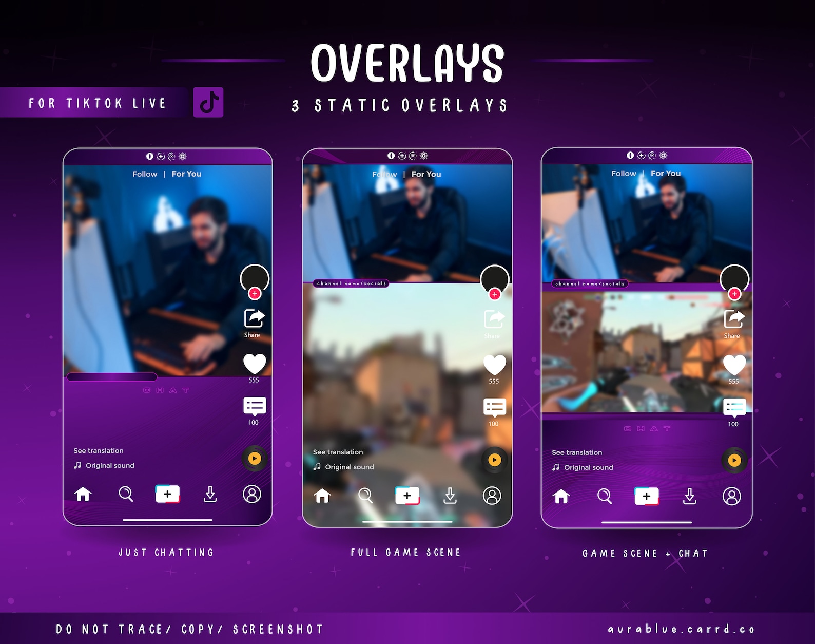 Reyna Tiktok Streaming Overlays- Stream Bundle - Live- Animated - Cute ...