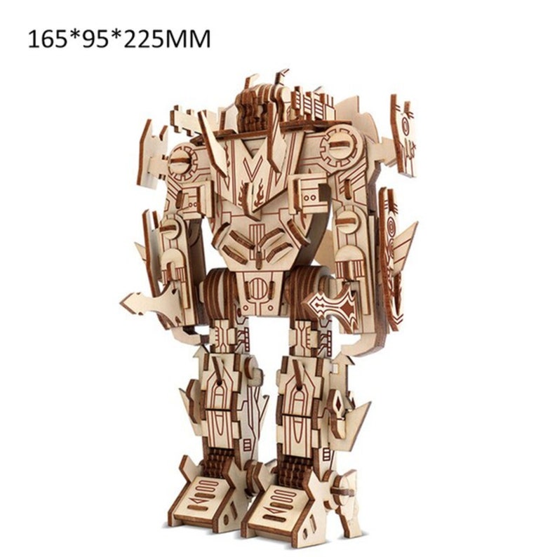 Transformers Laser Cut DIY Kit 3D Puzzle Wooden Toy Box 3D Etsy