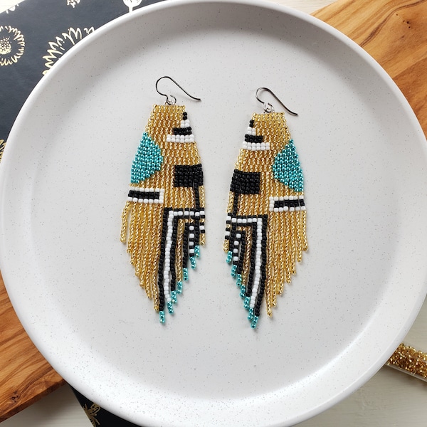 Indigenous Beadwork Earrings Etsy Canada