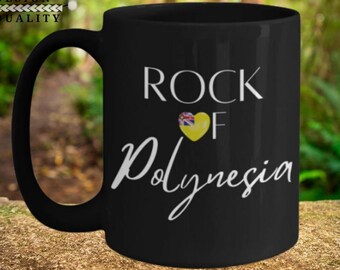 Rock of Polynesia Mug | Toa Niue Gift | Pasifika Coffee Mug