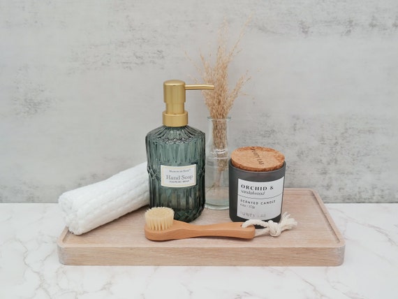 White Oak Vanity Tray for Bathroom Counter Dressing Table Perfume