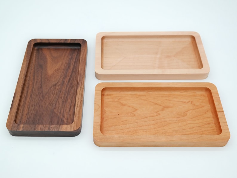 Coffee Serving Tray Coffee Station Decor Walnut Tray Etsy